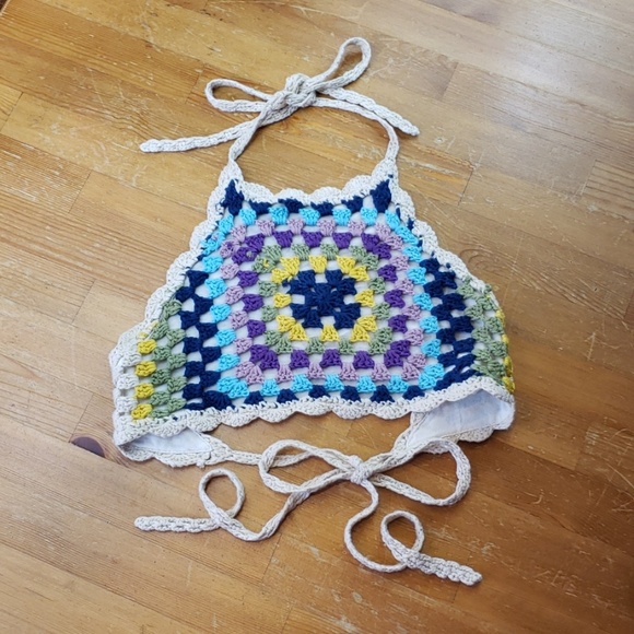 granny square halter top